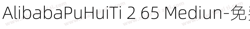 AlibabaPuHuiTi 2 65 Mediun字体转换